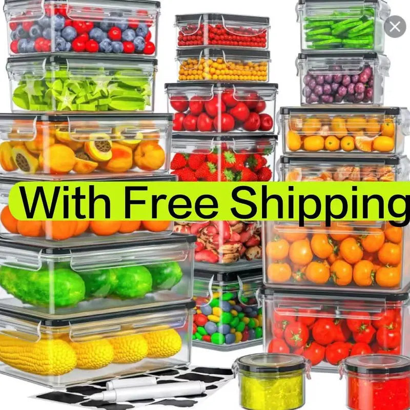 YIIFEEO 40-Piece Food Storage Container Set