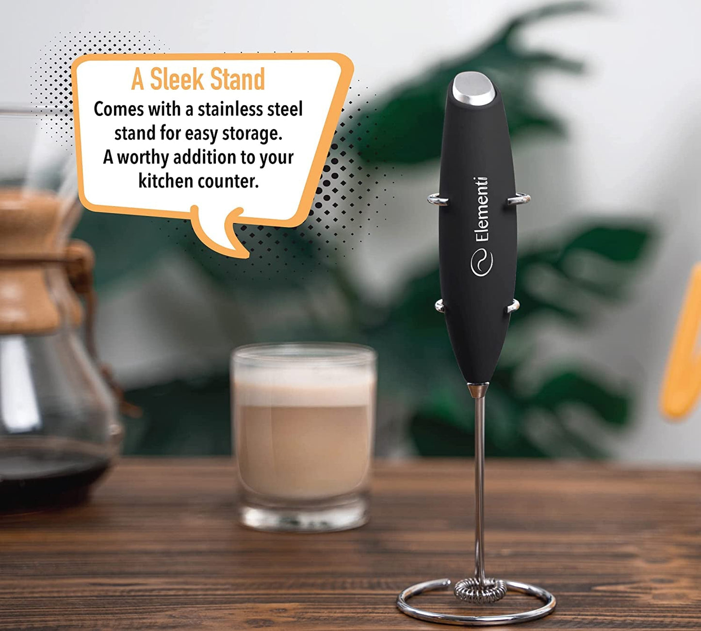 YIIFEEO Milk Frother and Matcha Mixer
