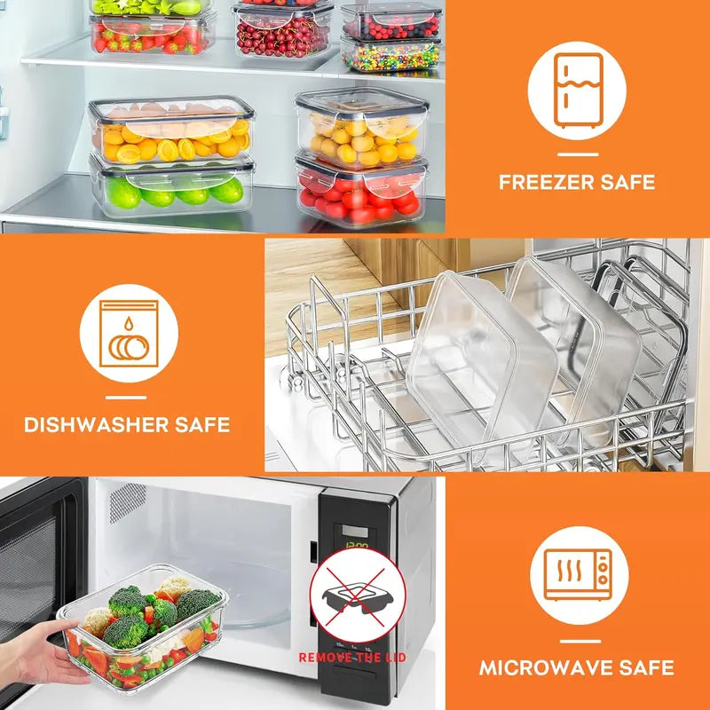 YIIFEEO 40-Piece Food Storage Container Set