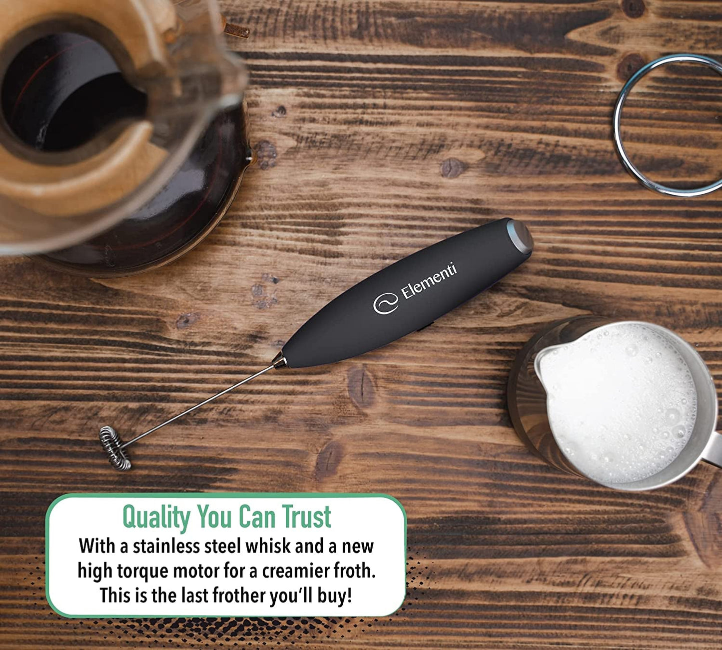 YIIFEEO Milk Frother and Matcha Mixer