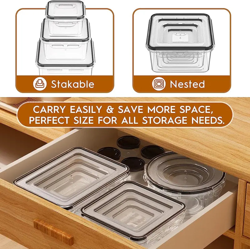 YIIFEEO 40-Piece Food Storage Container Set